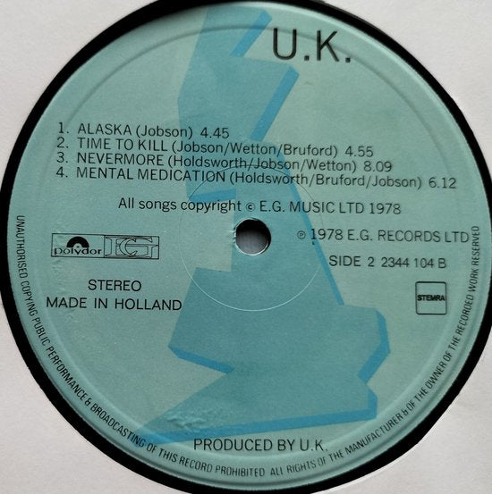 U.K. - U.K. (1978) LP = als nieuw