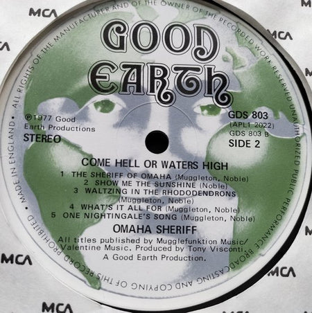 Omaha Sheriff ‎– Come Hell Or Waters High (1977) LP = als nieuw