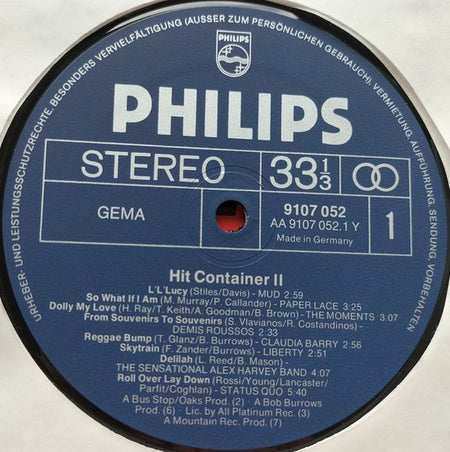Various – Hit Container 2 (1975) LP