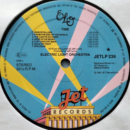 Electric Light Orchestra - Time (1981) LP = als nieuw