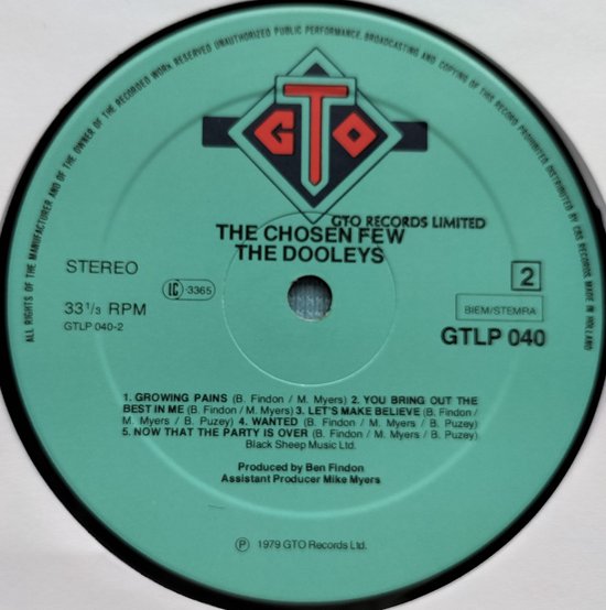The Dooleys – The Chosen Few (1979) LP = in Nieuwstaat