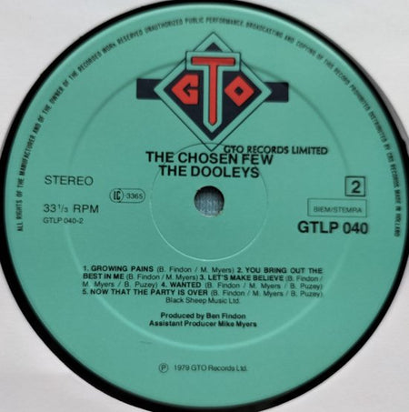 The Dooleys – The Chosen Few (1979) LP = in Nieuwstaat