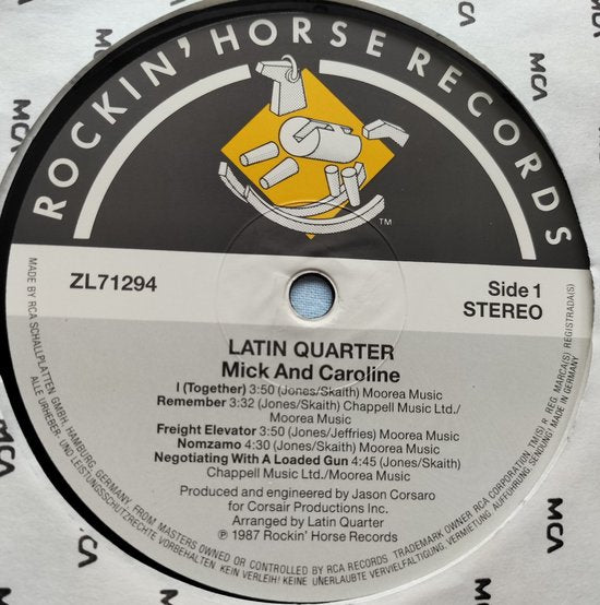 Latin Quarter - Mick and Caroline (1987) LP