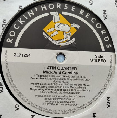 Latin Quarter - Mick and Caroline (1987) LP