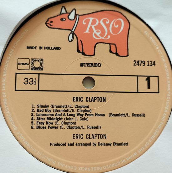 Eric Clapton - Eric Clapton (1970) LP = als nieuw