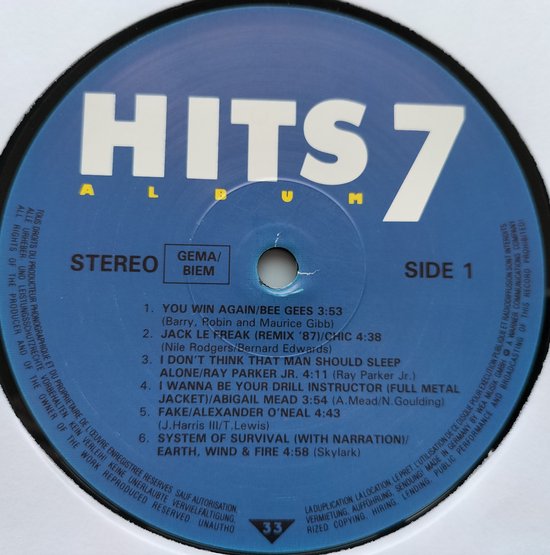 Hits Album 7 (1987) 2XLP