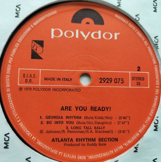 Atlanta Rhythm Section - Are You Ready! (1979) 2XLP=als nieuw