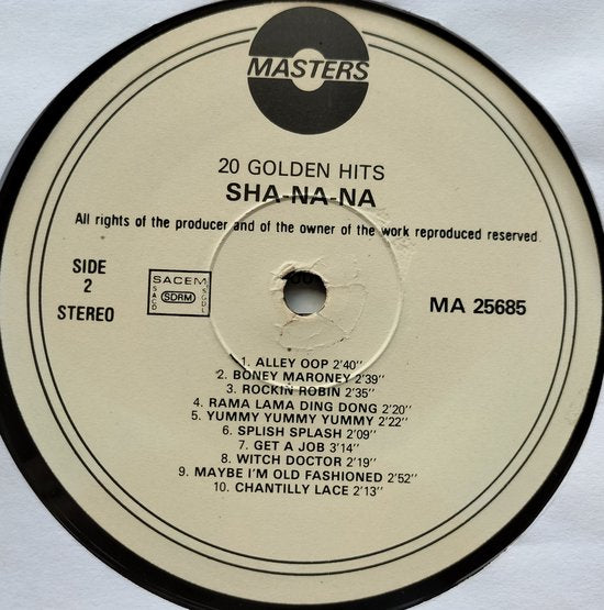 Sha Na Na – Collection - 20 Golden Hits LP