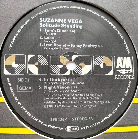 Suzanne Vega - Solitude Standing (1987) LP