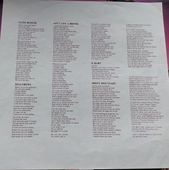 Ferron - Testimony (1980) LP = als nieuw ( lesbische LP)