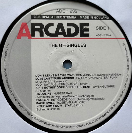 The Hitsingles (1986) LP