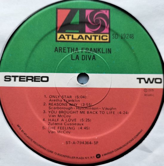 Aretha Franklin - La Diva (1979) LP = als nieuw
