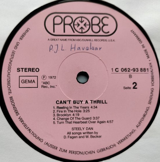 Steely Dan - Can't Buy a Thrill (1972) LP = als nieuw