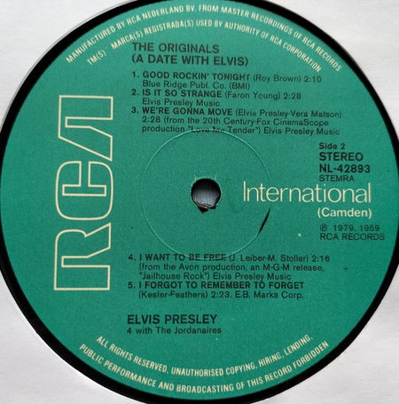 Elvis Presley - A Date with Elvis (1979) LP