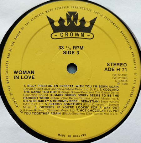 Woman In Love 2XLP