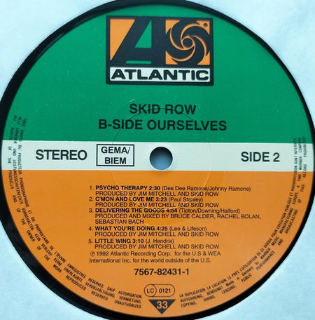 Skid Row - B-Side Ourselves (1992) LP = als nieuw