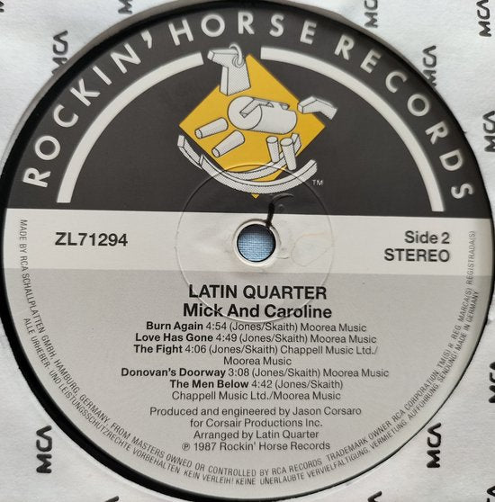 Latin Quarter - Mick and Caroline (1987) LP