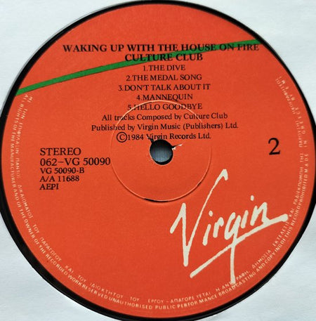 Culture Club - Waking Up with the House on Fire (1984) LP = als nieuw