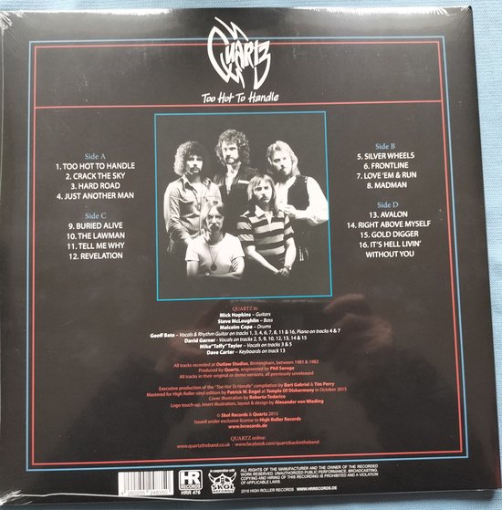 Quartz  – Too Hot To Handle  (2016) 2XLP (Sealed)