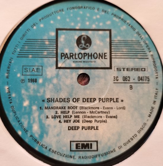 Deep Purple - Shades of Deep Purple (1968) LP