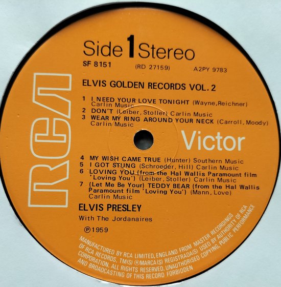 Elvis Golden Records Vol. 2 (LP)