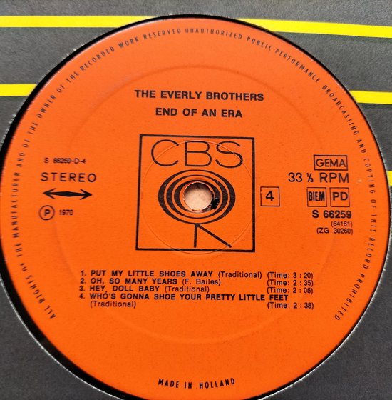Everly Brothers – End Of An Era (1971) 2XLP