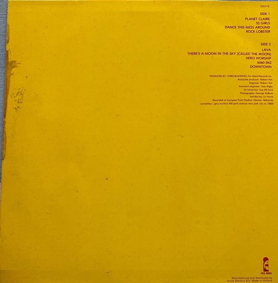 The B-52's – The B-52's (LP)