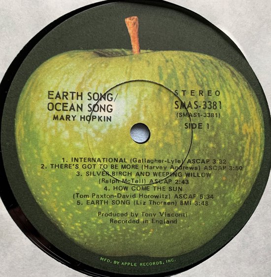 Mary Hopkin - Earth Song / Ocean Song (1971) LP