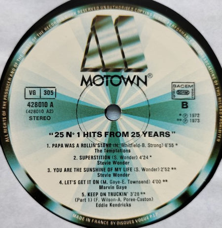 25 N°1 Hits From 25 Years (1983) 2X LP = in Nieuwstaat