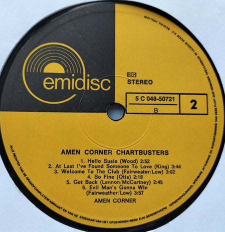 Amen Corner – Chart Busters (1970) Lp = als nieuw