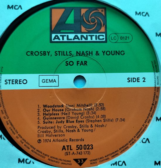 Crosby, Stills, Nash & Young - So Far (1974) LP