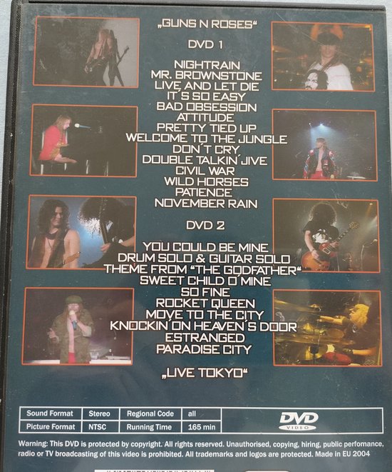 Guns N' Roses – Live Tokyo '92 DVD