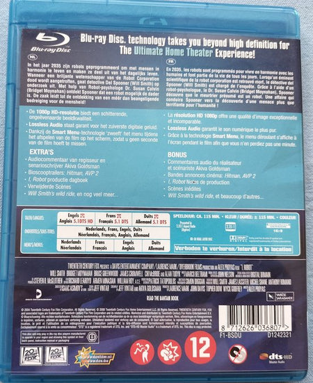 I, Robot (Blu-ray) 2004 Nl. Sub.