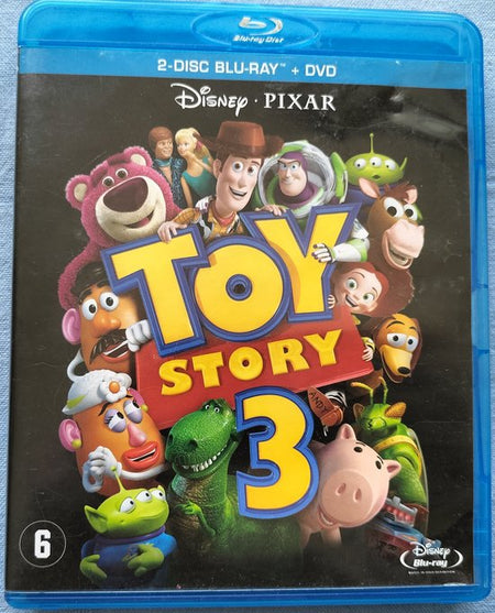 TOY STORY 3 Blu-ray + DVD (2010) Nederlands gesproken.