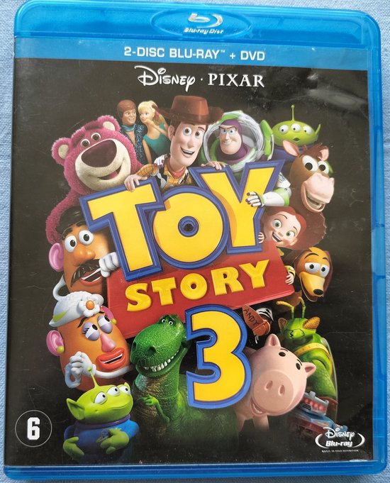 TOY STORY 3 Blu-ray + DVD (2010) Nederlands gesproken.