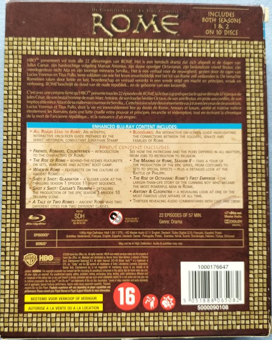 Rome - Complete collection 10X (Blu-ray) NL.Sub.