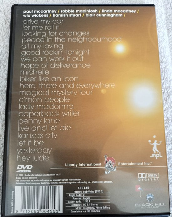 Paul McCartney - Paul Is Live In Concert On The New World Tour[DVD],