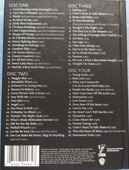 Rod Stewart – Storyteller - The Complete Anthology: 1964 - 1990 4XCDBOX zijn als nieuw