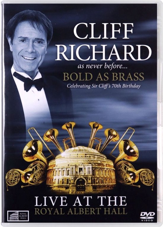 ‘Cliff Richard – Bold As Brass - Live At The Royal Albert Hall (2010) DVD = als nieuw