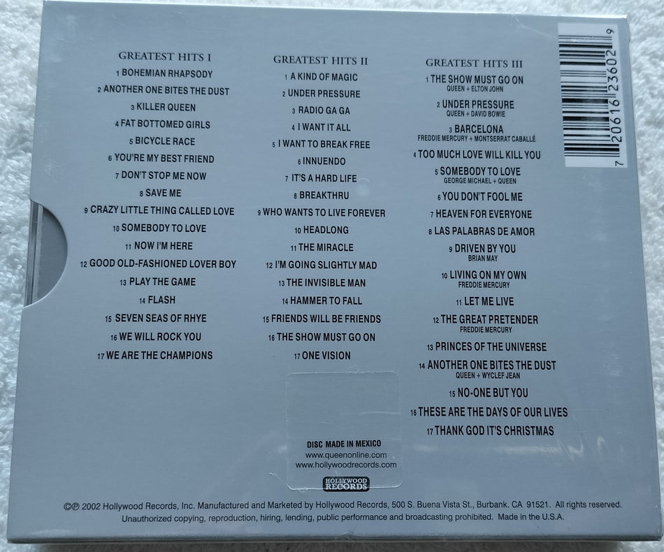 Queen – Greatest Hits I II & III (The Platinum Collection) 3CD's Sealed