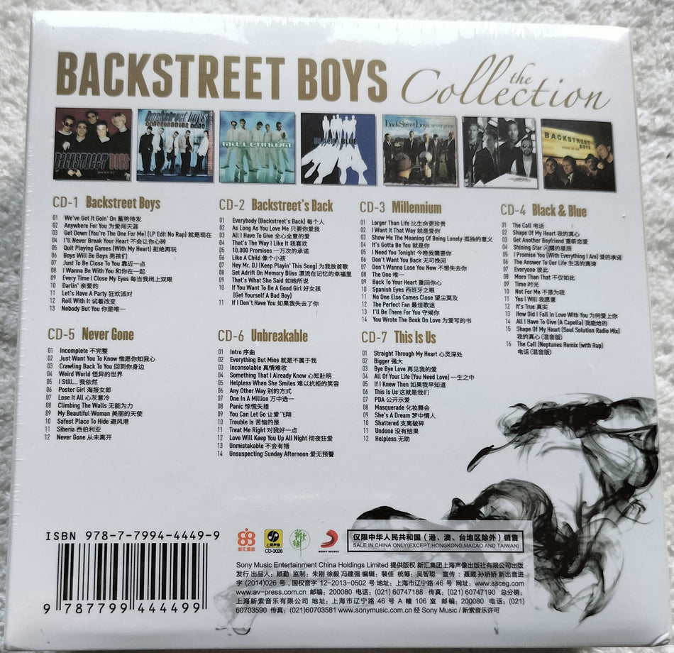 Backstreet Boys – The Collection CDBOX sealed 7 x CD